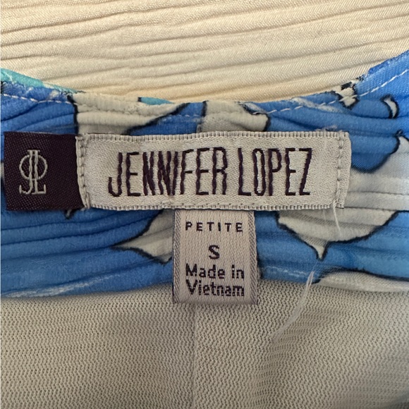 Jennifer Lopez Santorini Escape Ombre Floral Hawaiian Sleeveless Dress PS - Picture 6 of 13